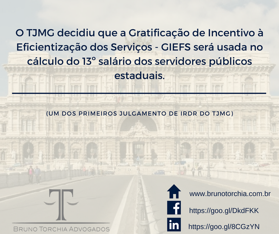 GIEFS será usada no cálculo do 13º salário de servidores
