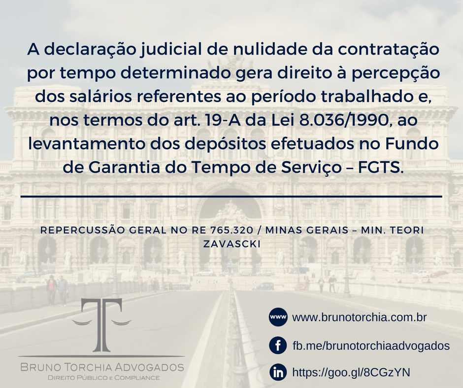 STF Consolida Entendimento sobre Contratação por Tempo Determinado