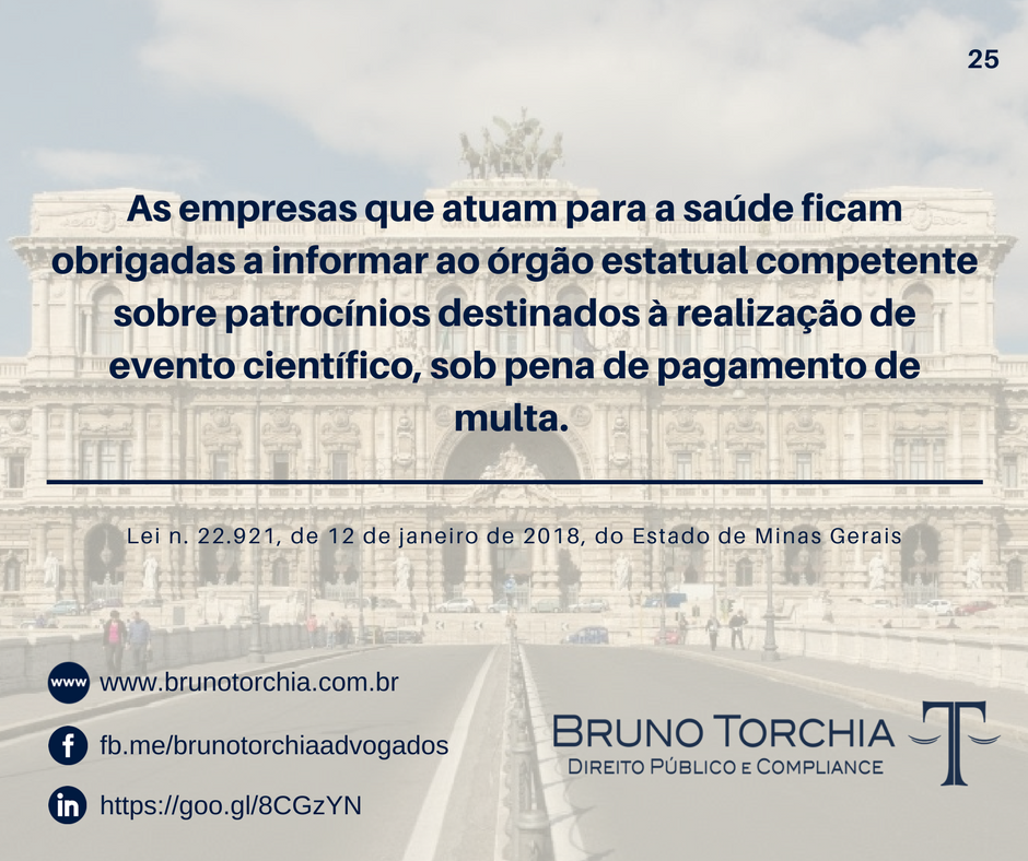 Empresas da Área da Saúde de MG Devem Informar ao Estado sobre Patrocínios Destinados a Eventos Científicos